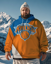 Sweat à capuche grande taille pour homme New York Knicks